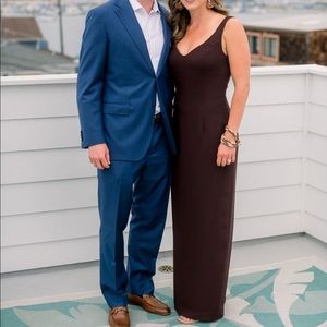 Dark brown maxi dress